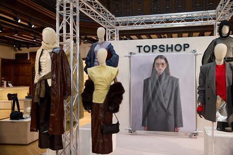 Detail of Topshop mannequins in Liberty